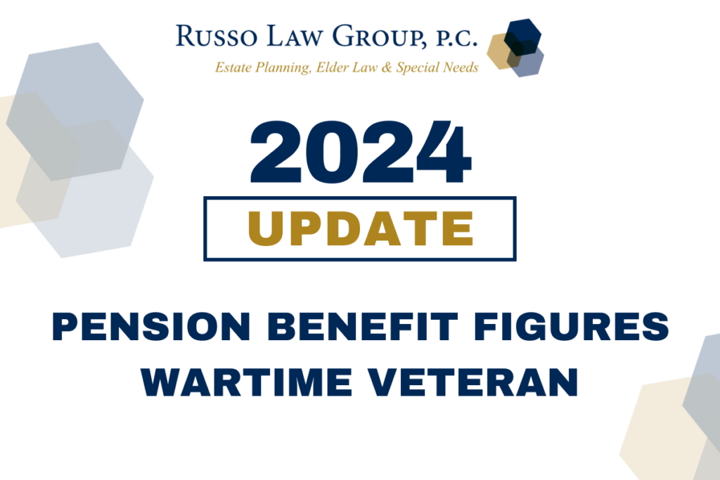 2024 Pension Benefit Figures Wartime Veteran Russo Law Group