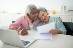 older couple planning for retirement
