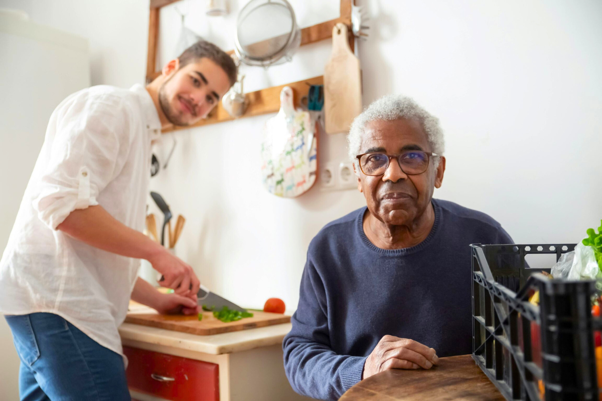 Older adult living with a student