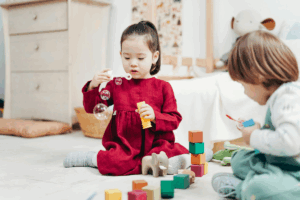 children with disabilities playing together