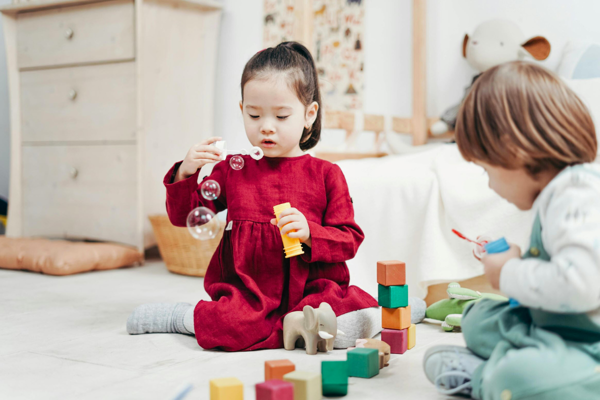 children with disabilities playing together