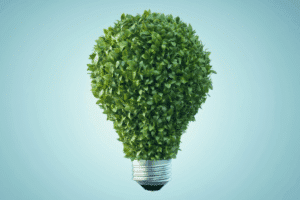 topiary in the shape of a lightbulb