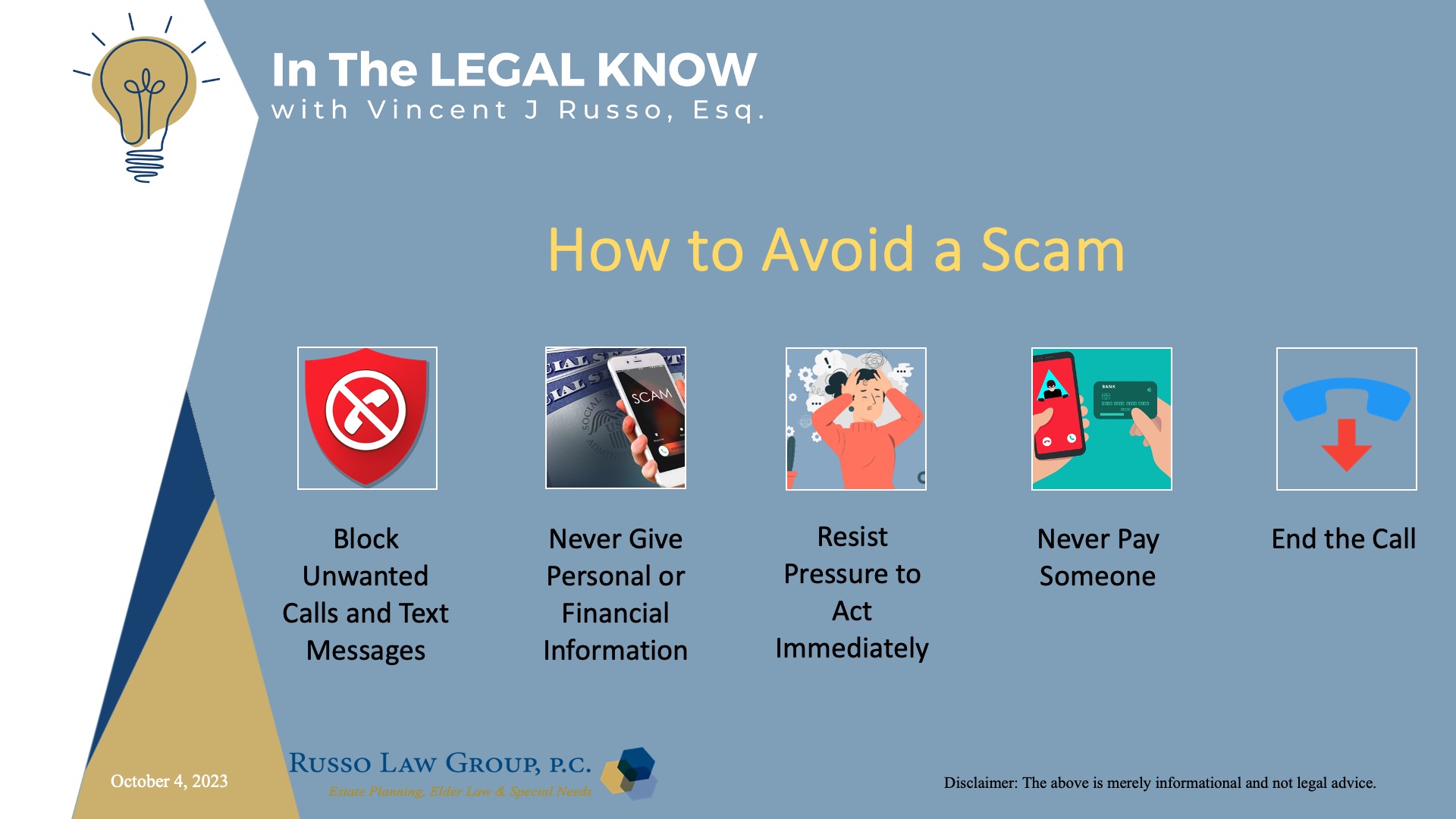 How to Avoid a Scam