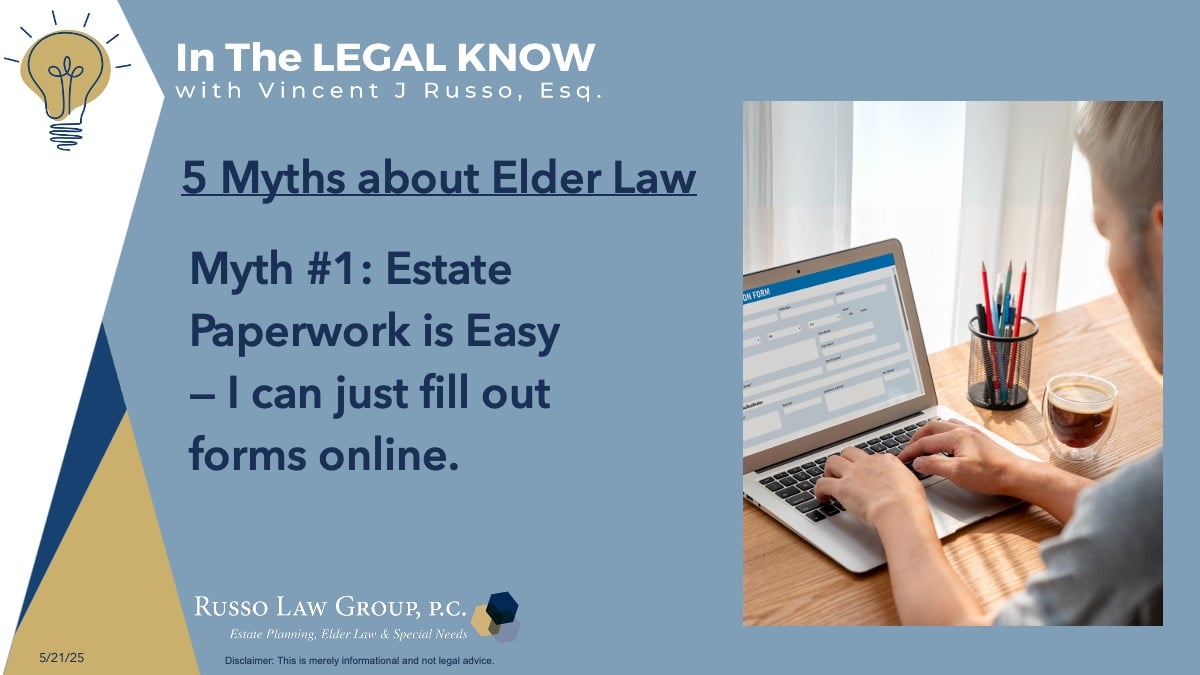 Elder Law Myth 1