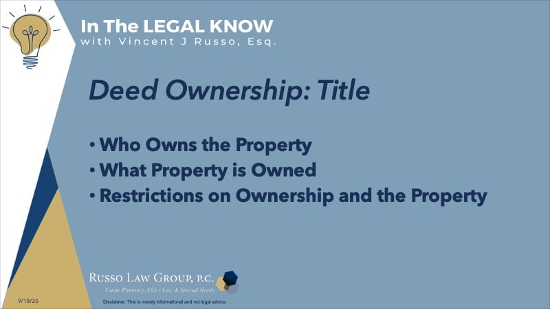 Deed Ownership: Title
