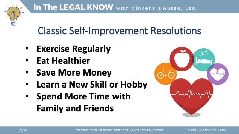 Classic Self-Improvement Resolutions