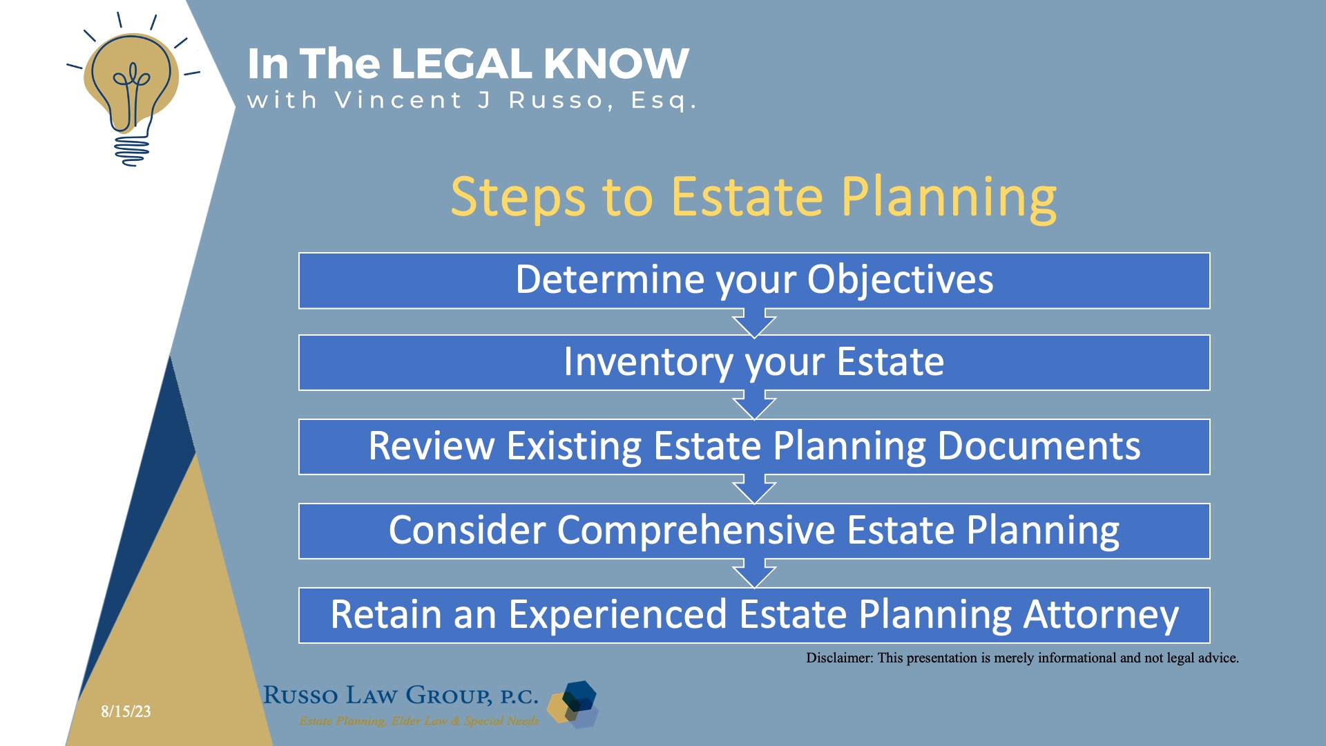 Steps to Estate Planning