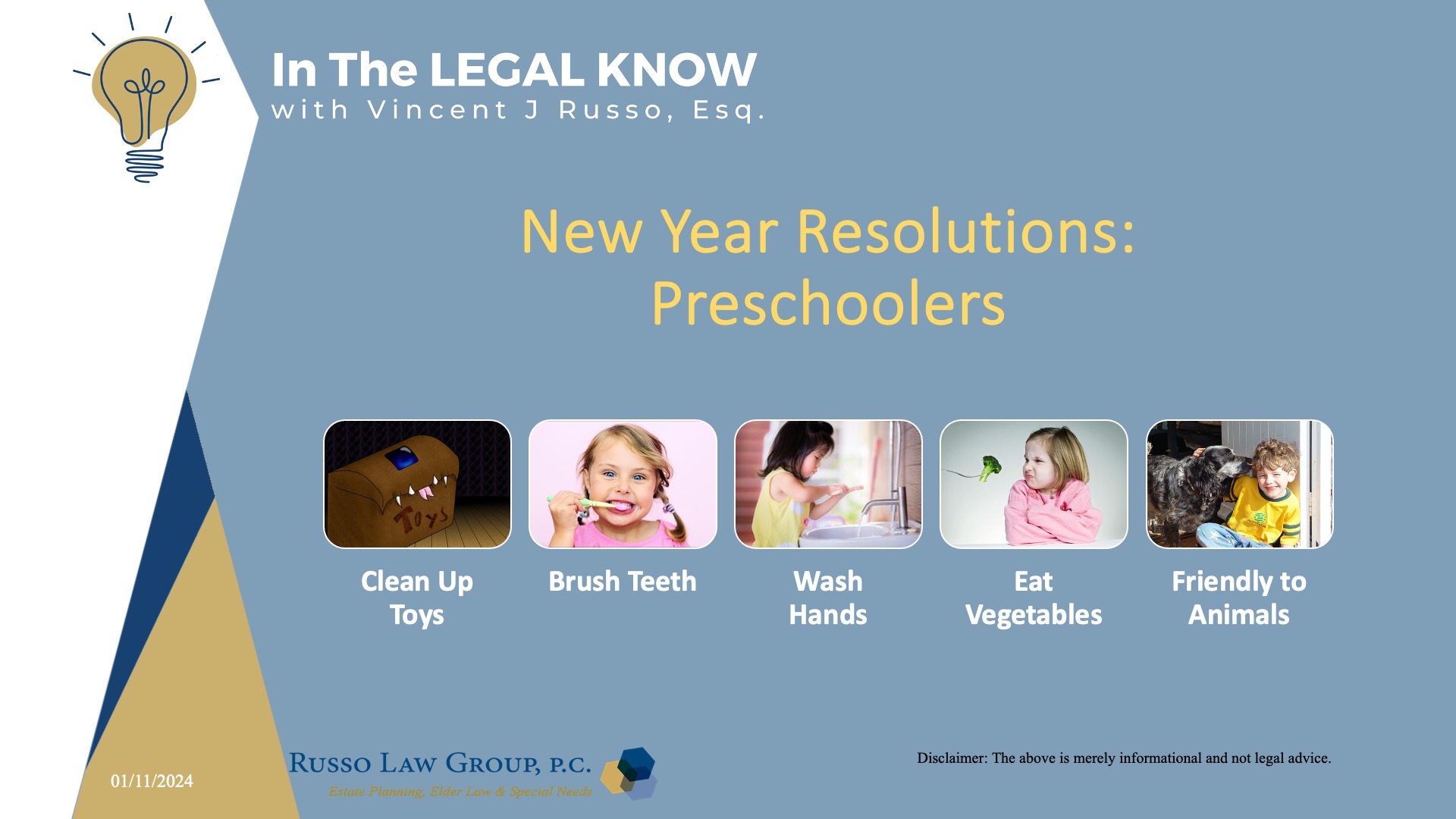 New Years Resolutions for Preschoolers