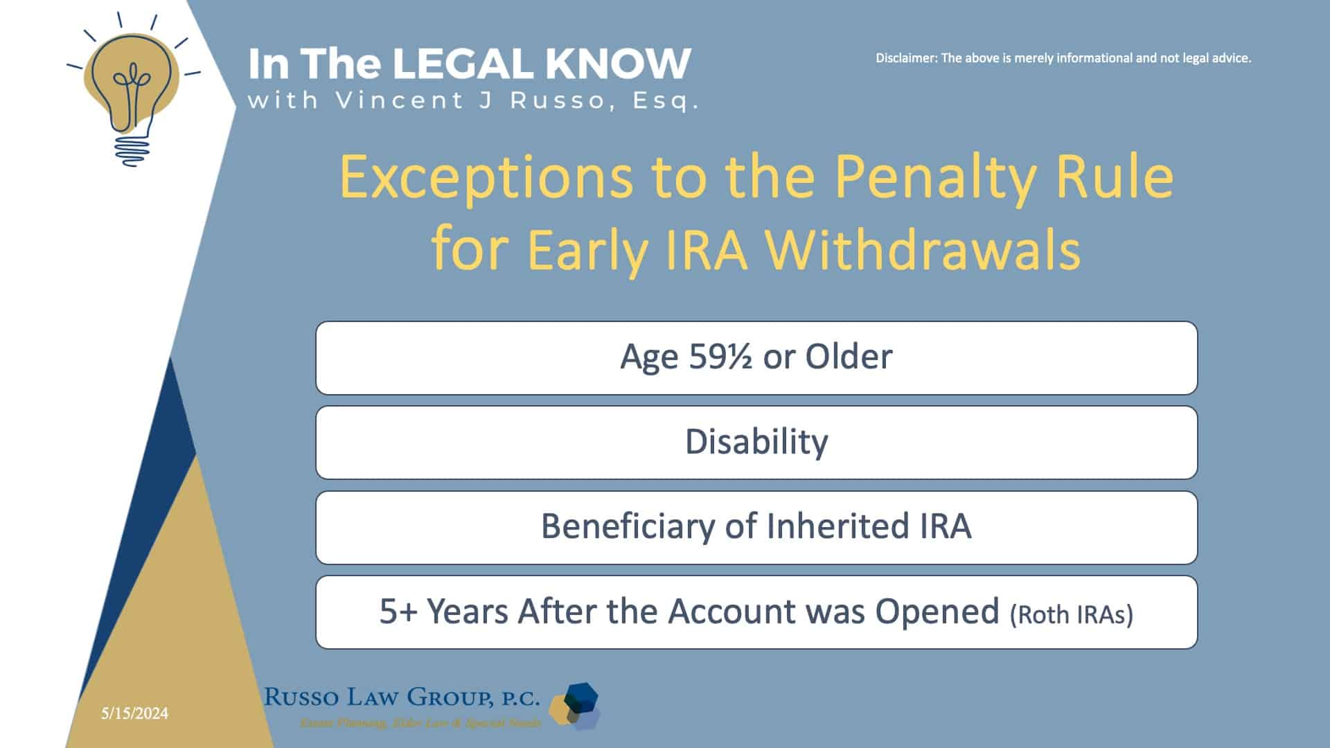 Exceptions to the Penalty Rule