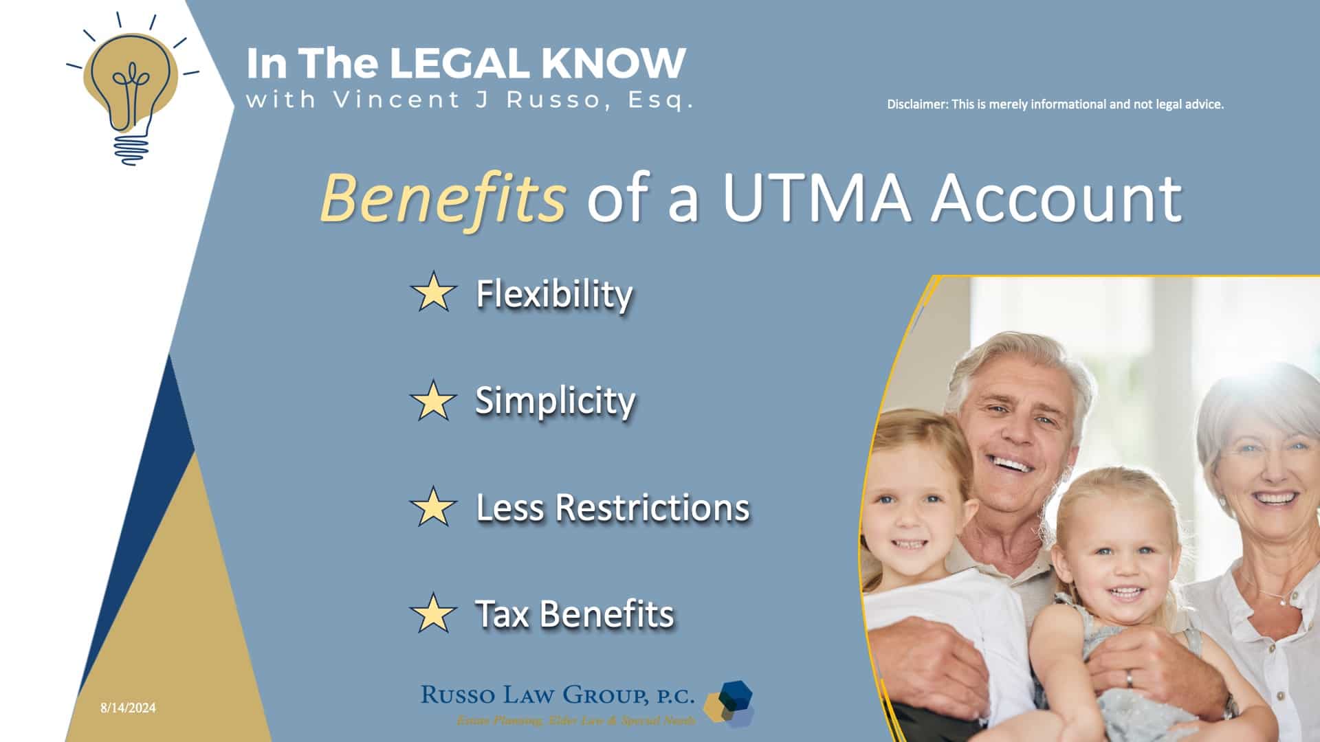 Benefits of a UTMA Account