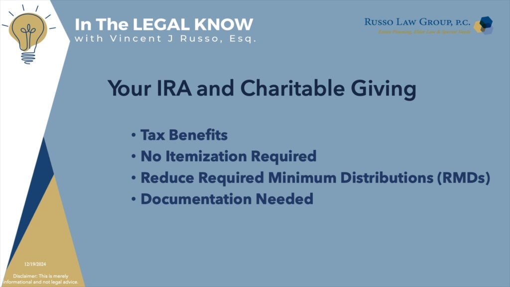 Your IRA and Charitable Giving