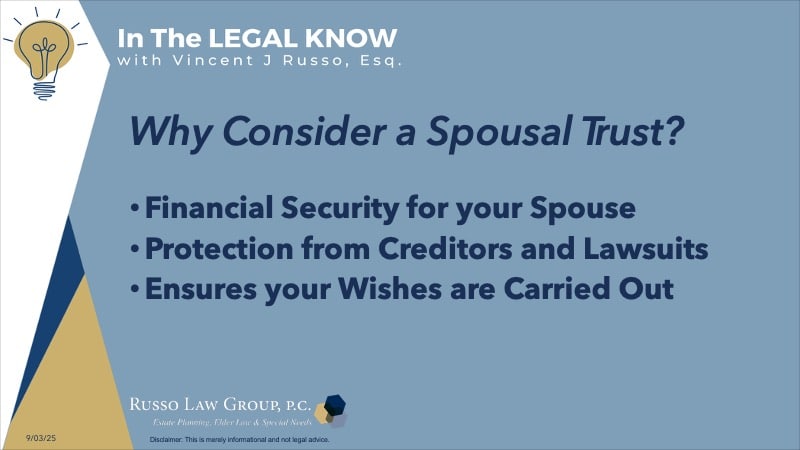 Why consider a Spousal Trust?