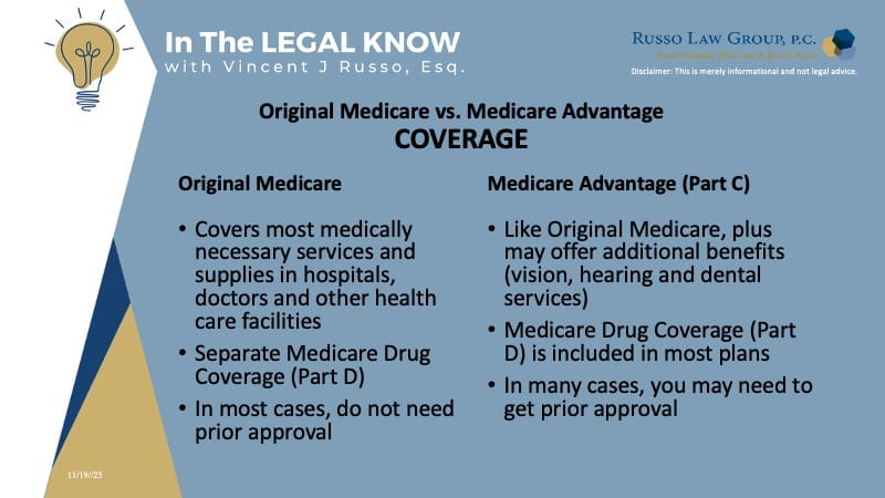 Original Medicare vs Medicare Advantage Coverage