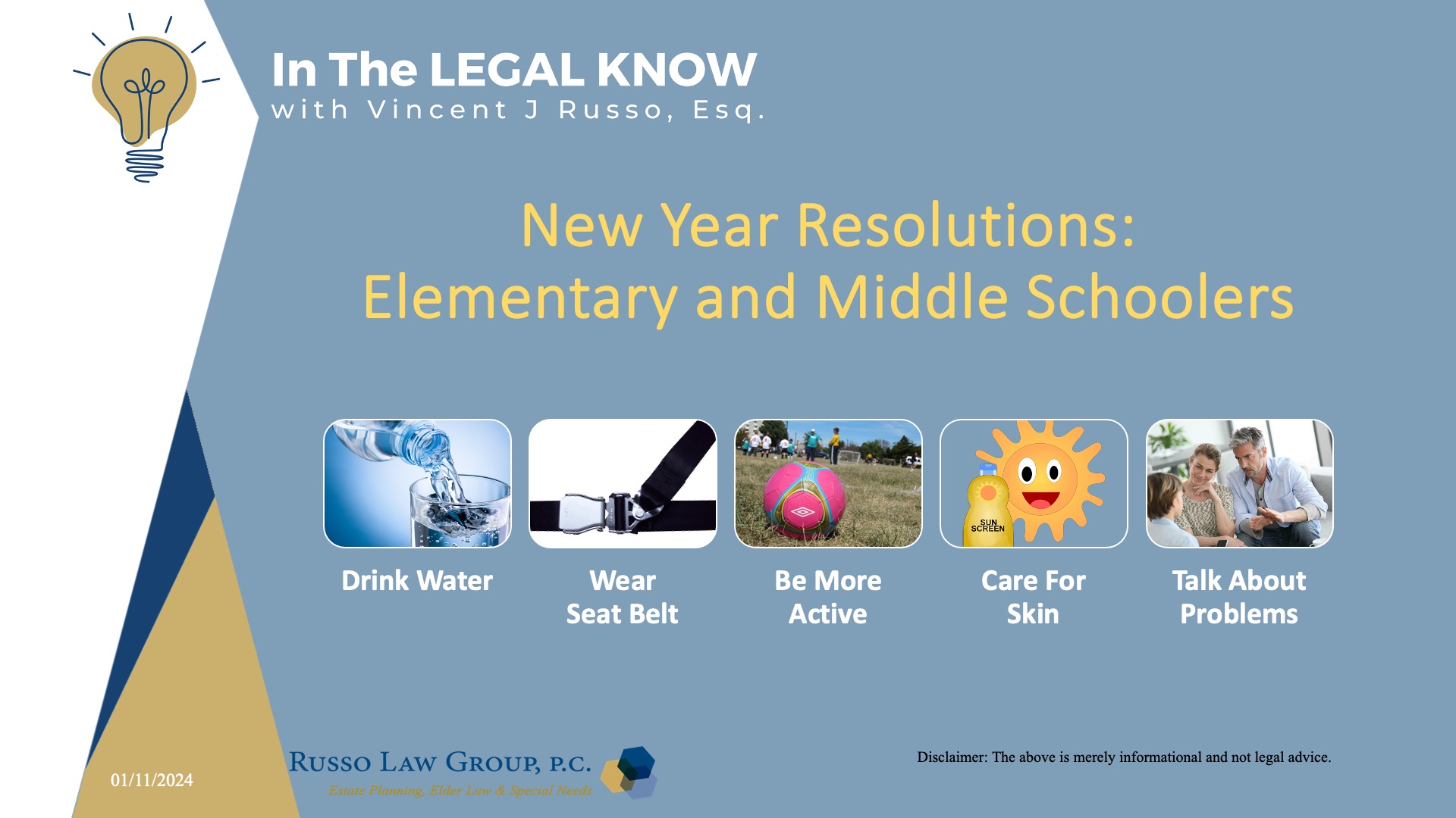 New Years Resolutions for Elementary and Middle Schoolers