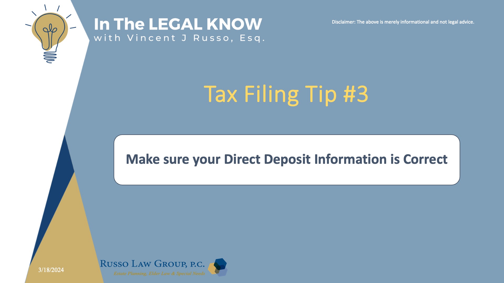 Tax Filing Tip #3