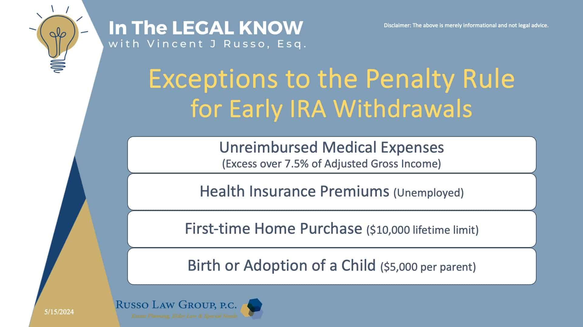 Exceptions to the Penalty Rule