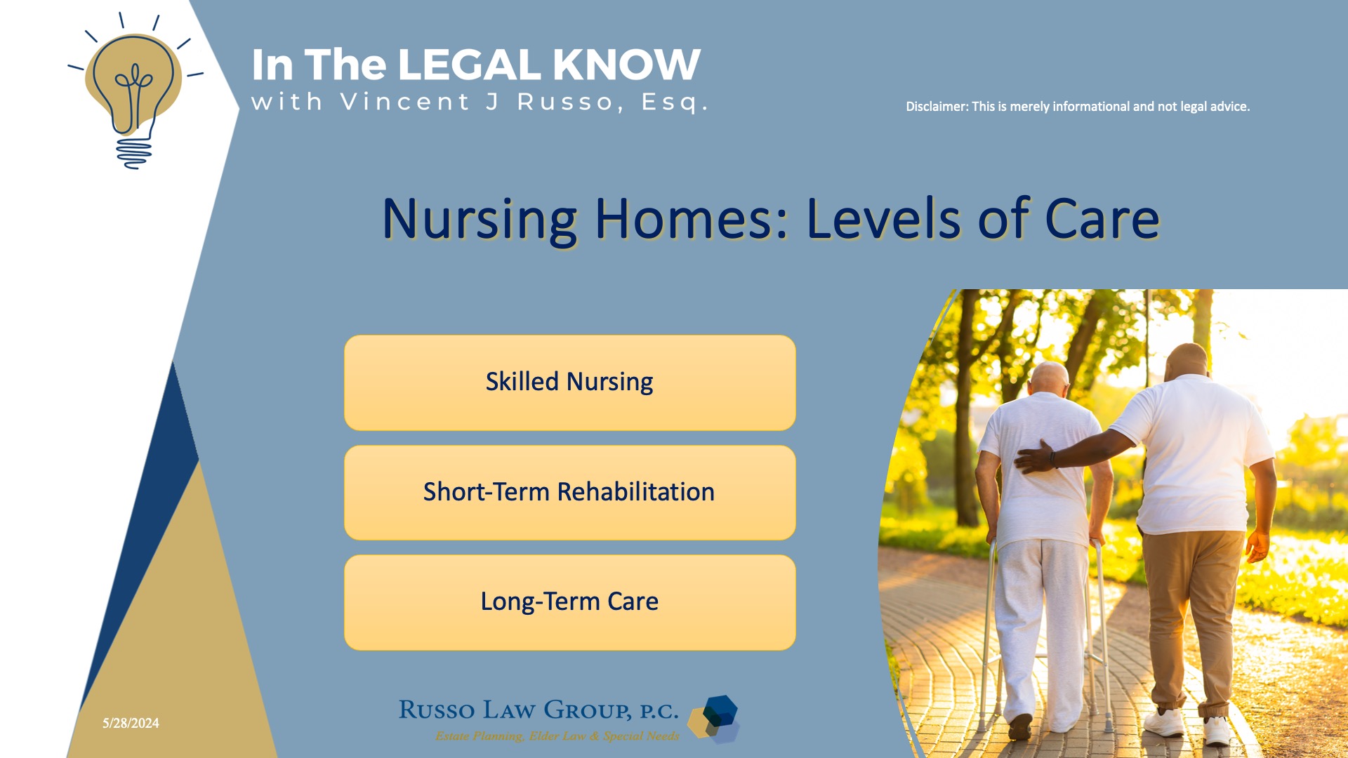 Nursing Homes: Levels of Care