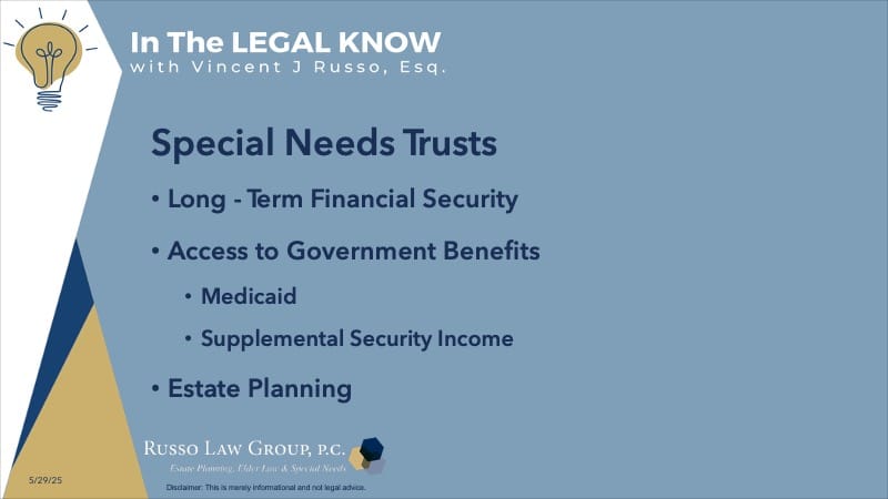 Special Needs Trusts