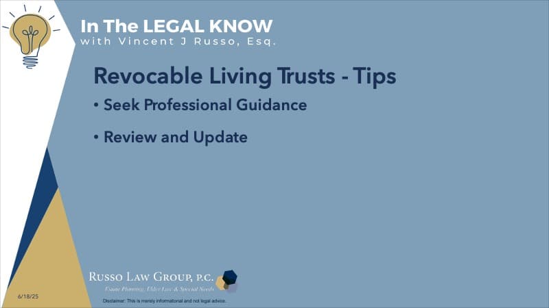 Revocable Living Trusts Tips