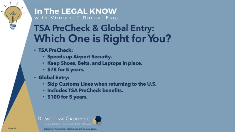 TSA PreCheck vs Global Entry