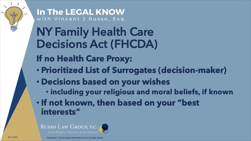 NY Family Health Care Decisions Act