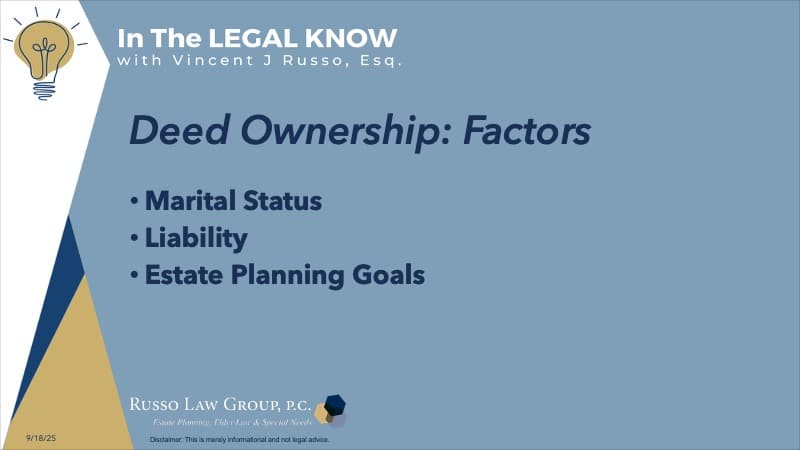 Deed Ownership: Factors