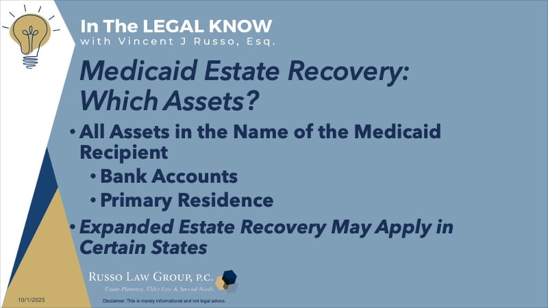 Medicaid Estate Recovery: Which Assets?