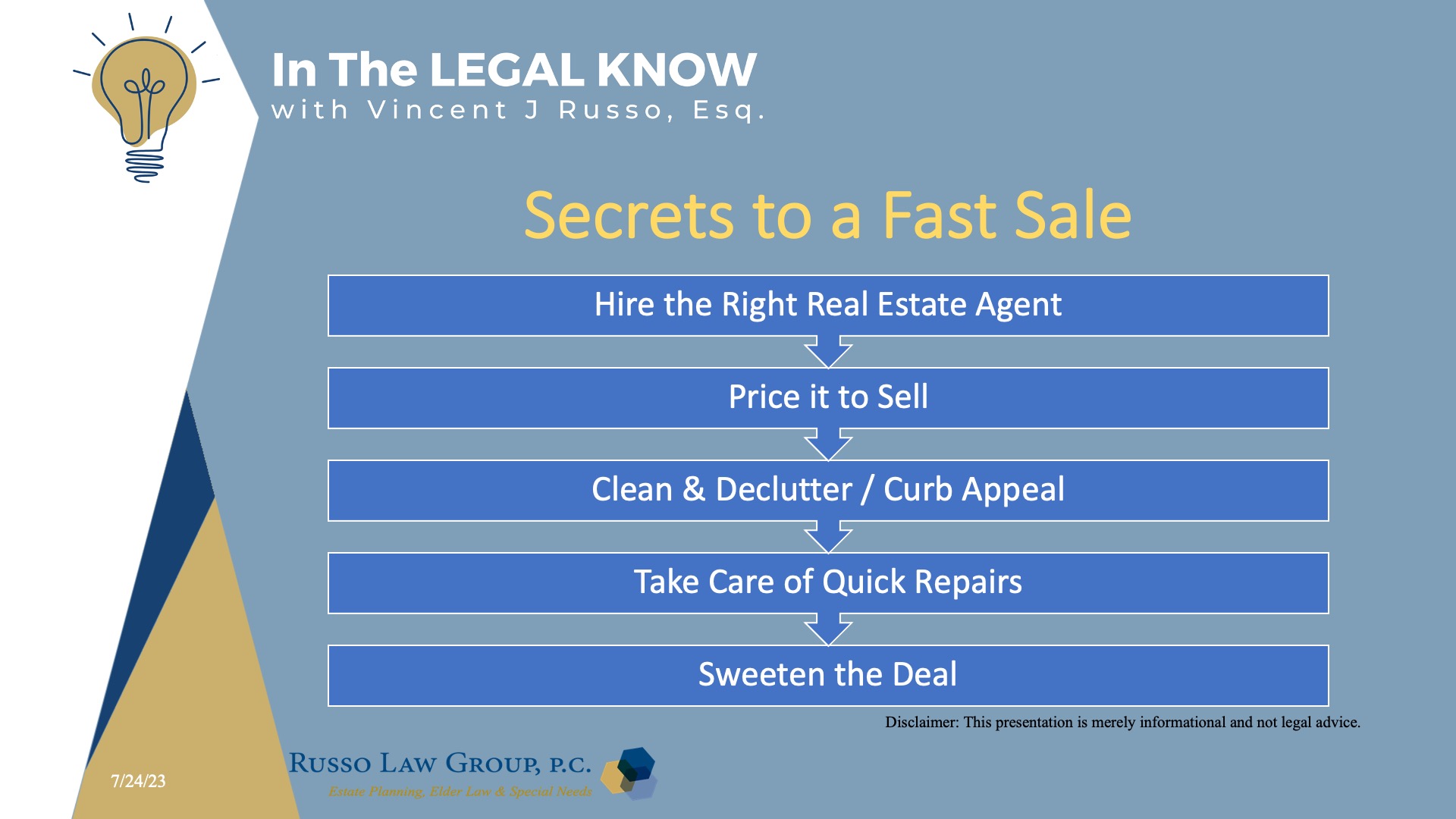 Secrets to a Fast Sale