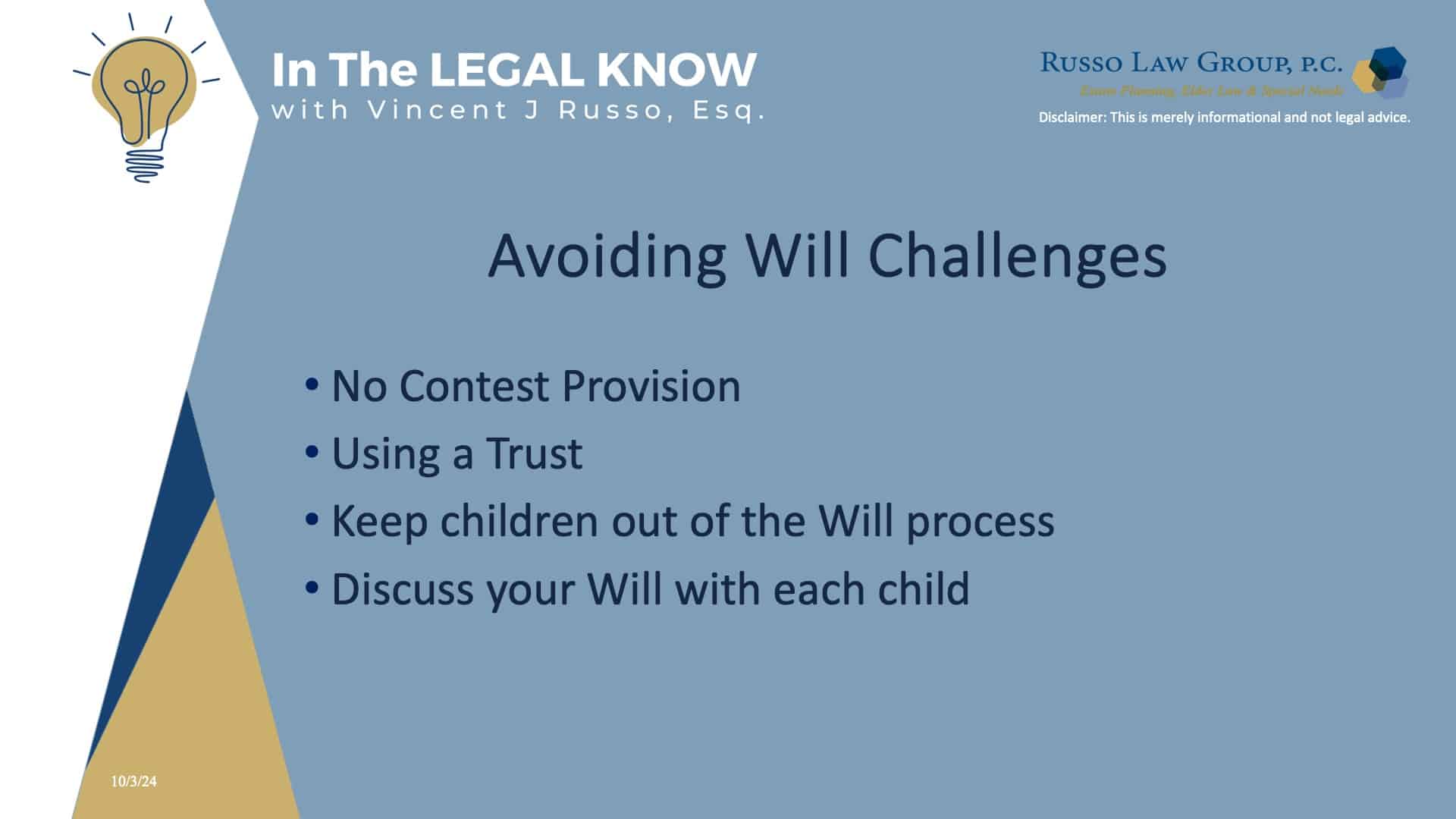 Avoiding Will Challenges