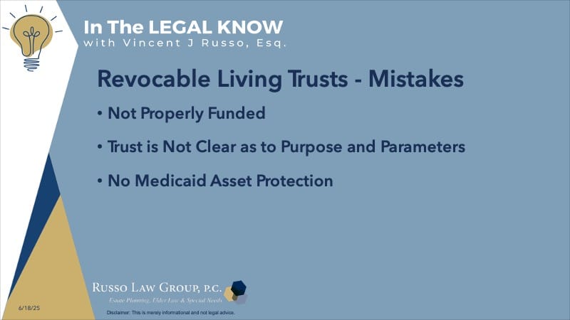 Revocable Living Trusts Mistakes