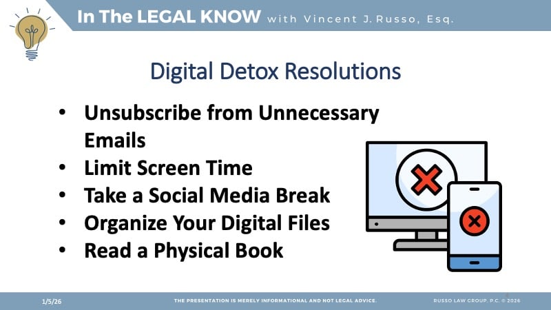 Digital Detox Resolutions