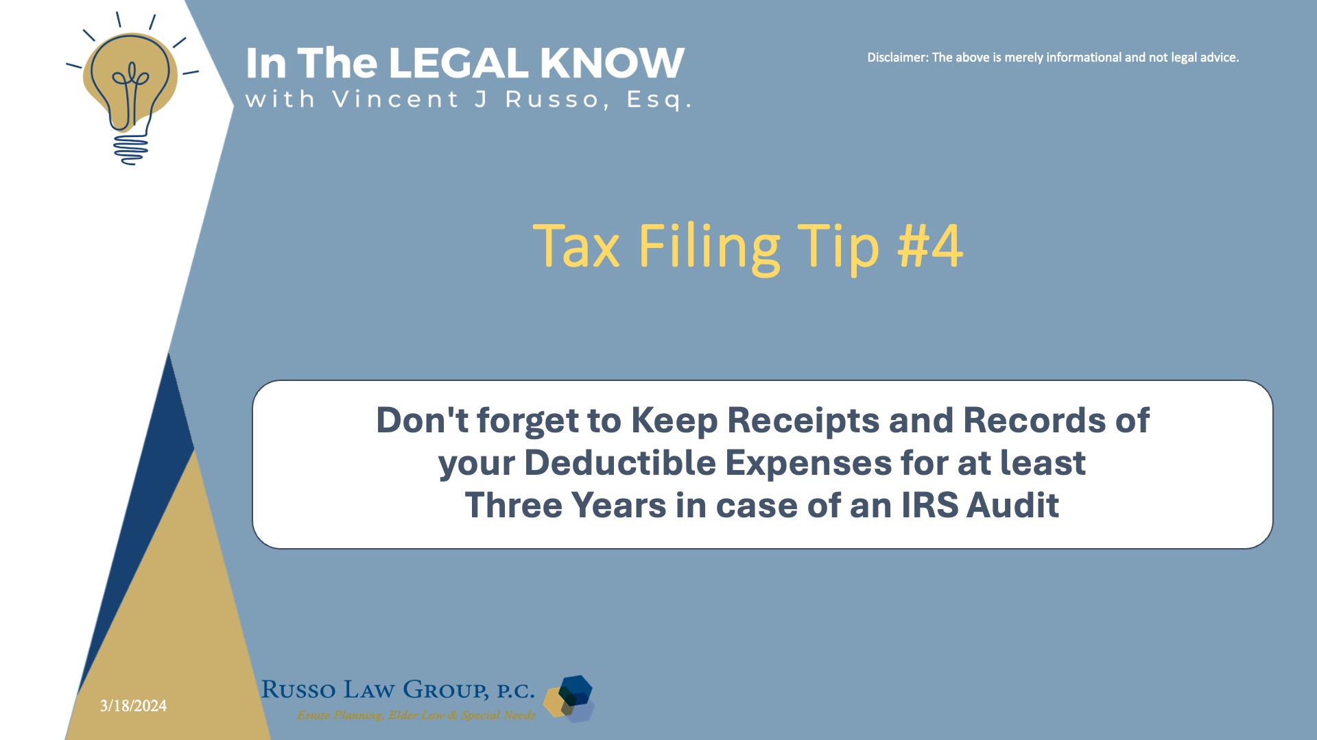 Tax Filing Tip #4