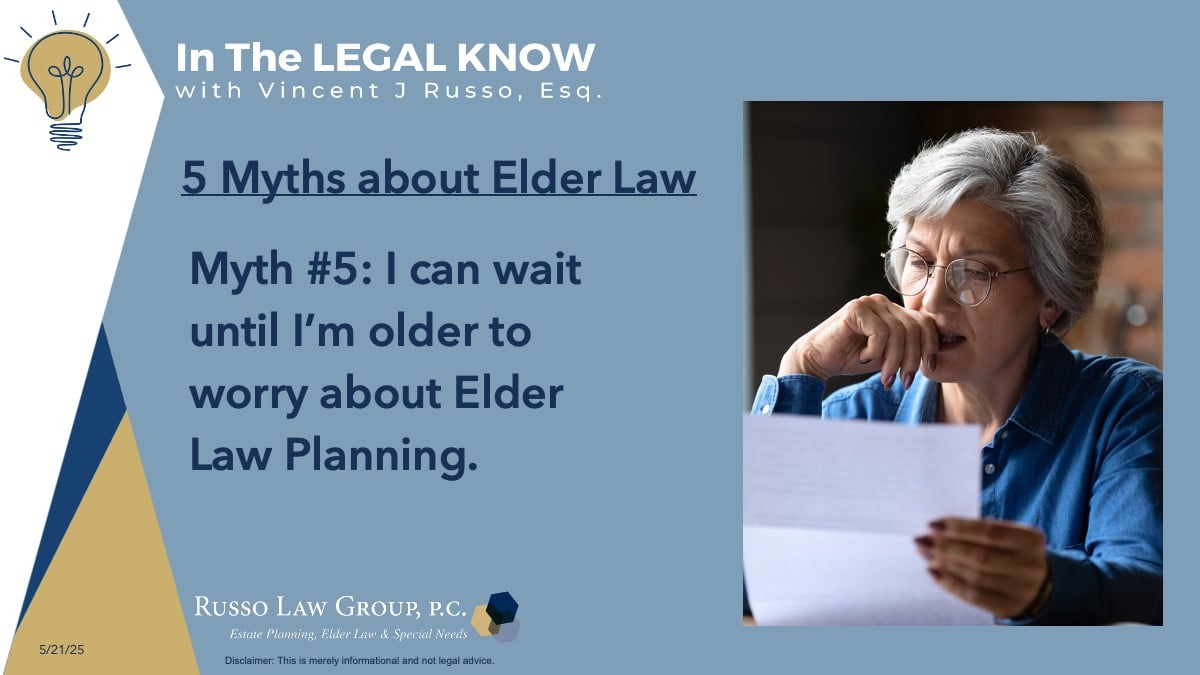 Elder Law Myth 5