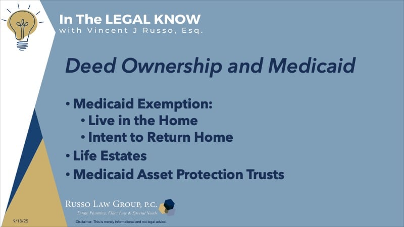 Deed Ownership and Medicaid